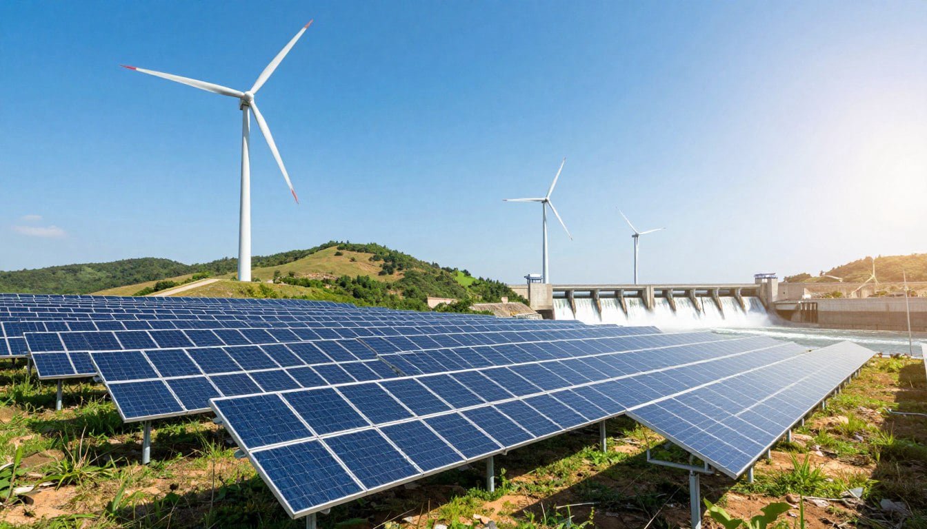 Residential solar and battery installation – home energy system in use